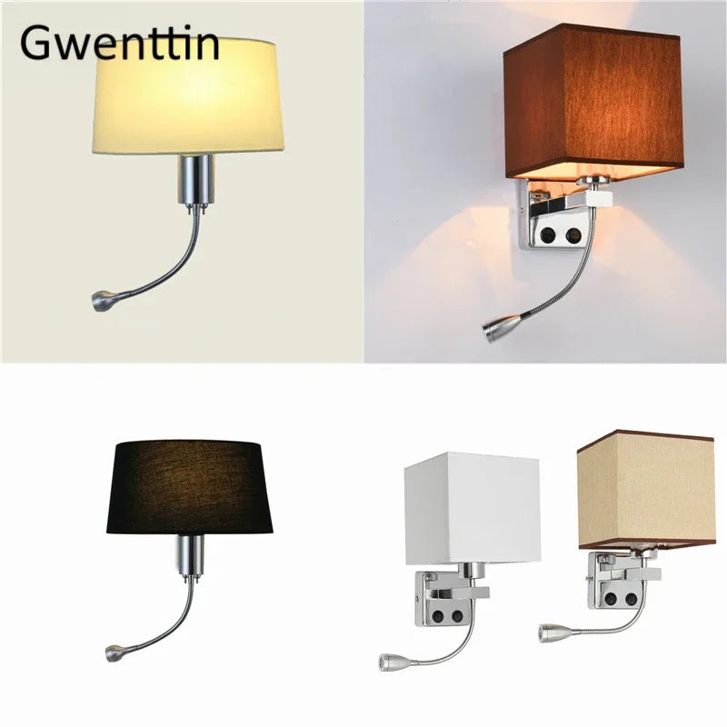 Modern LED wall light for interior decoration and reading