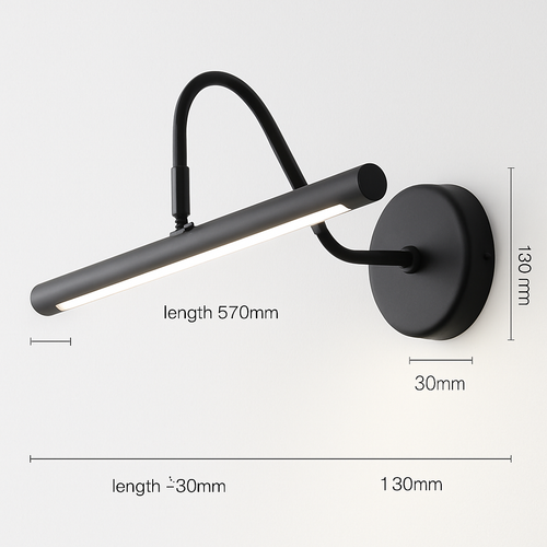 Modern LED wall light for elegant interior design - vue 5 sur 7