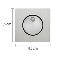 Modern recessed LED wall light with 350° rotation