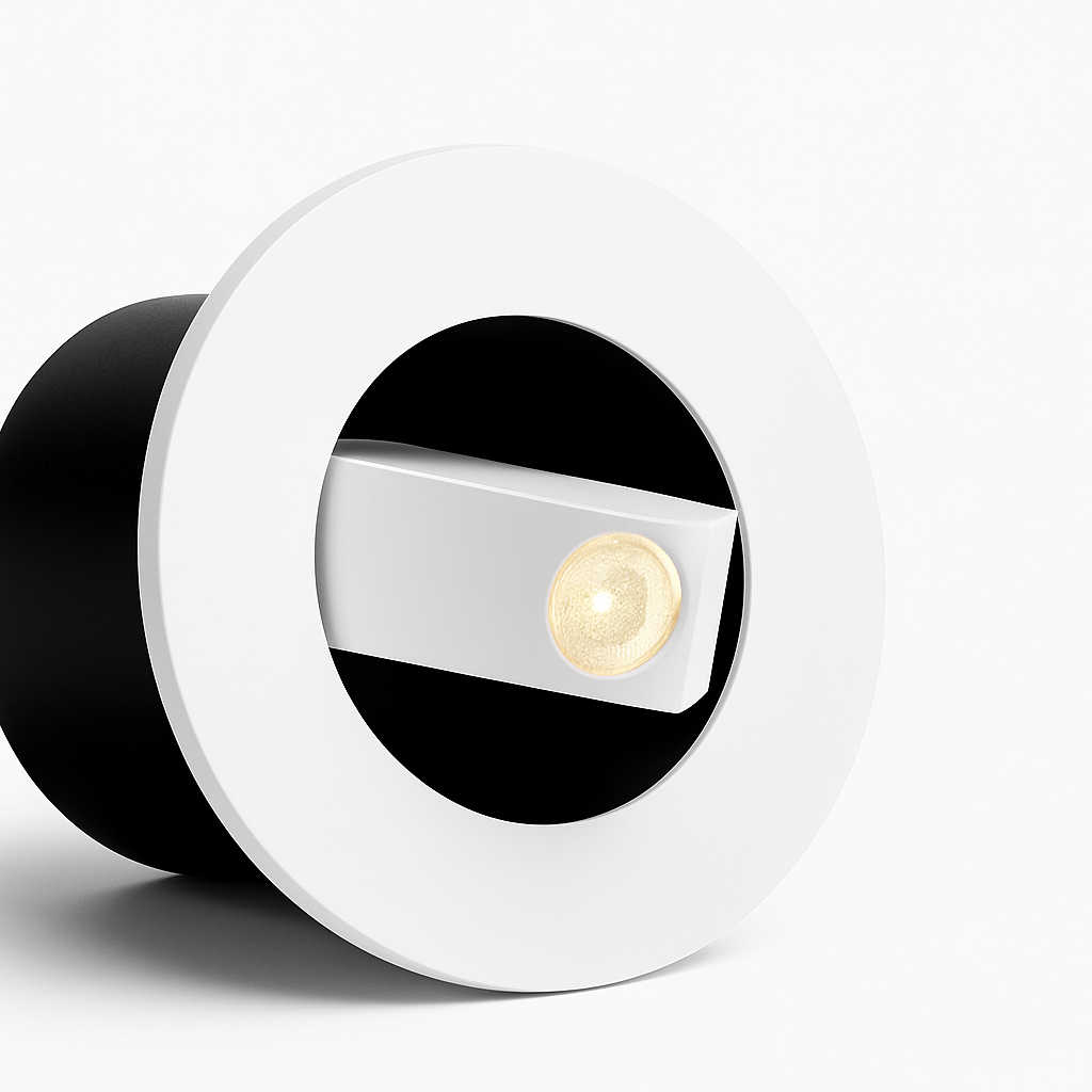 Modern recessed LED wall light with 350° rotation - vue 16 sur 16