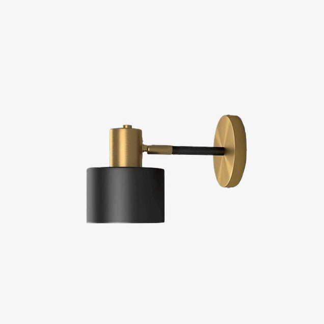 Aveiro black and gold brass LED wall light