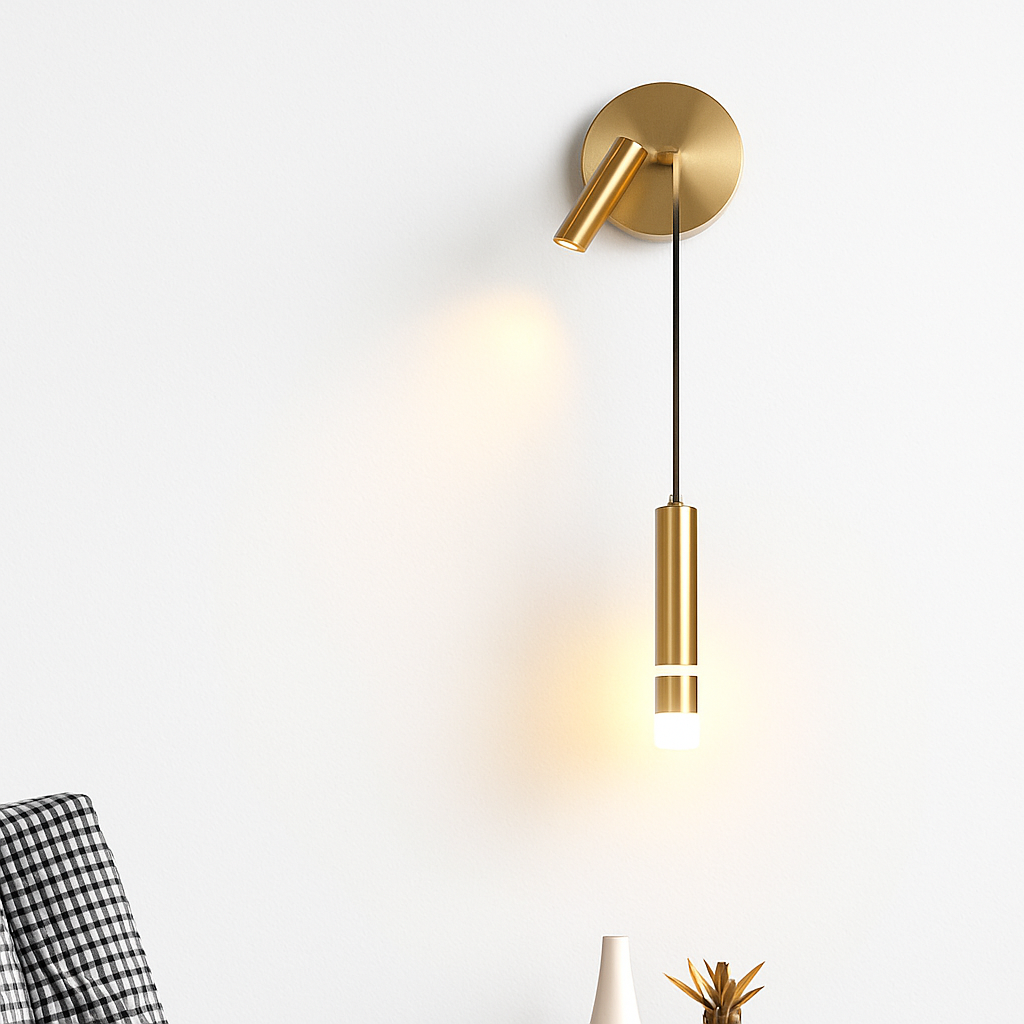 Nordic adjustable double head LED wall light