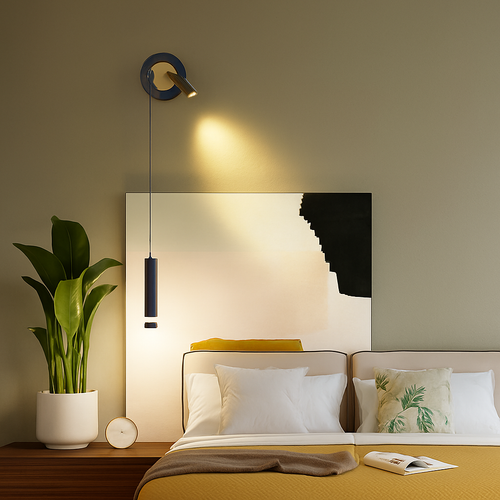 Nordic adjustable double head LED wall light - vue 7 sur 15