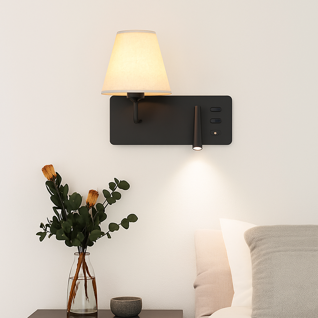Applique murale LED nordique moderne avec interrupteur USB - vue 3 sur 10