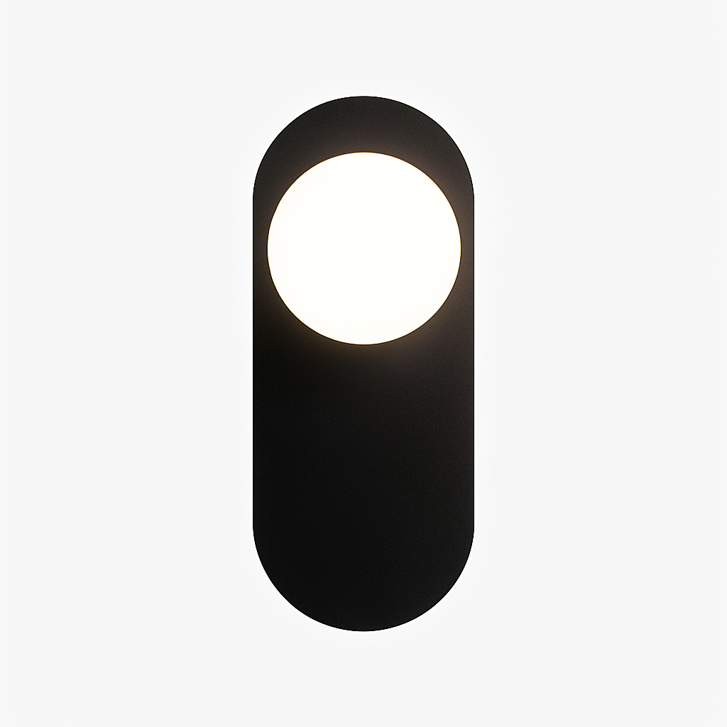 Katalea oval metal LED wall light