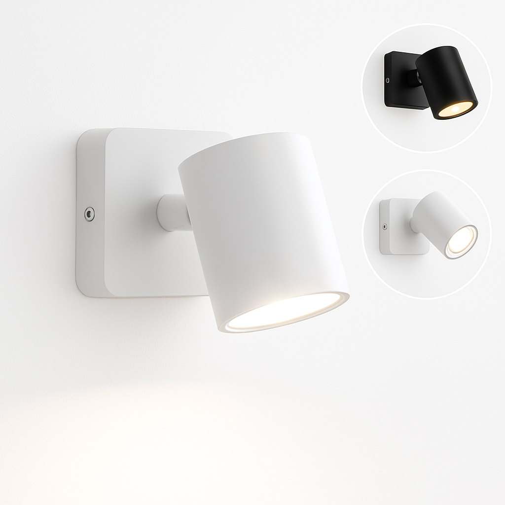 Modern folding and rotating LED wall light for hotel