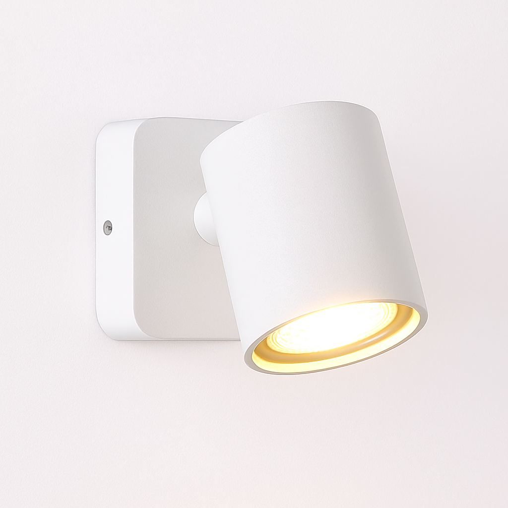 Modern folding and rotating LED wall light for hotel