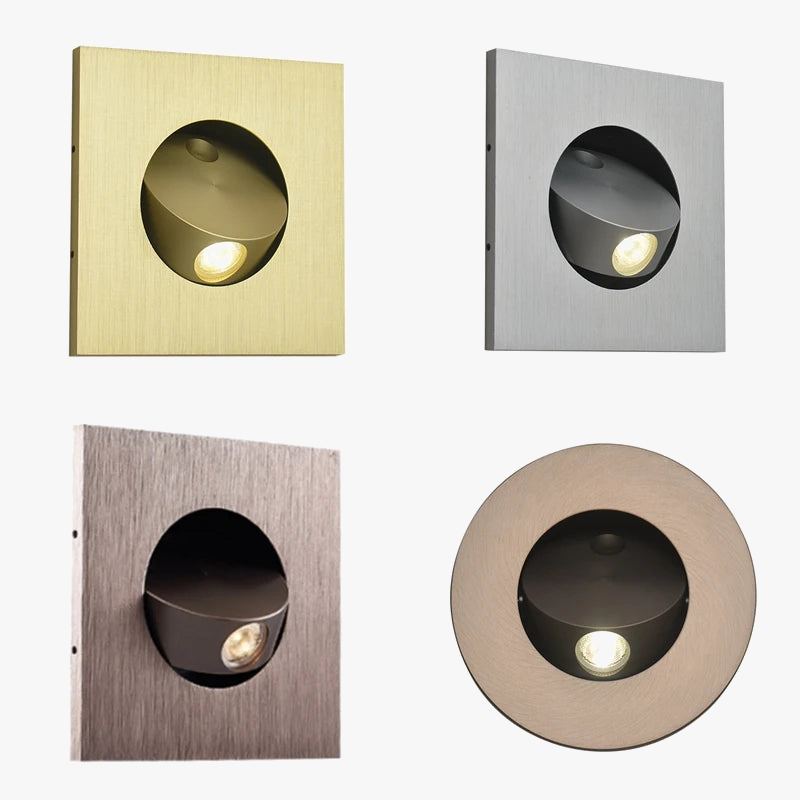 360-degree rotatable LED wall light with folding switch