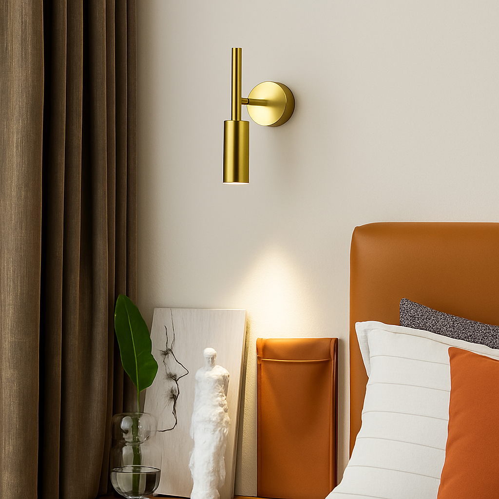 Rotating LED wall light with adjustable colour temperature