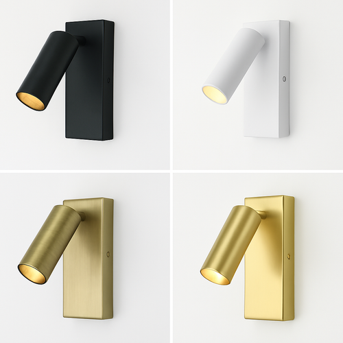 Modern rotatable LED wall light for reading - vue 2 sur 10