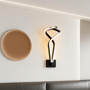Modern aluminium spiral LED wall light