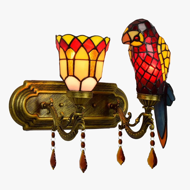 Tiffany LED wall light for unique interior decoration