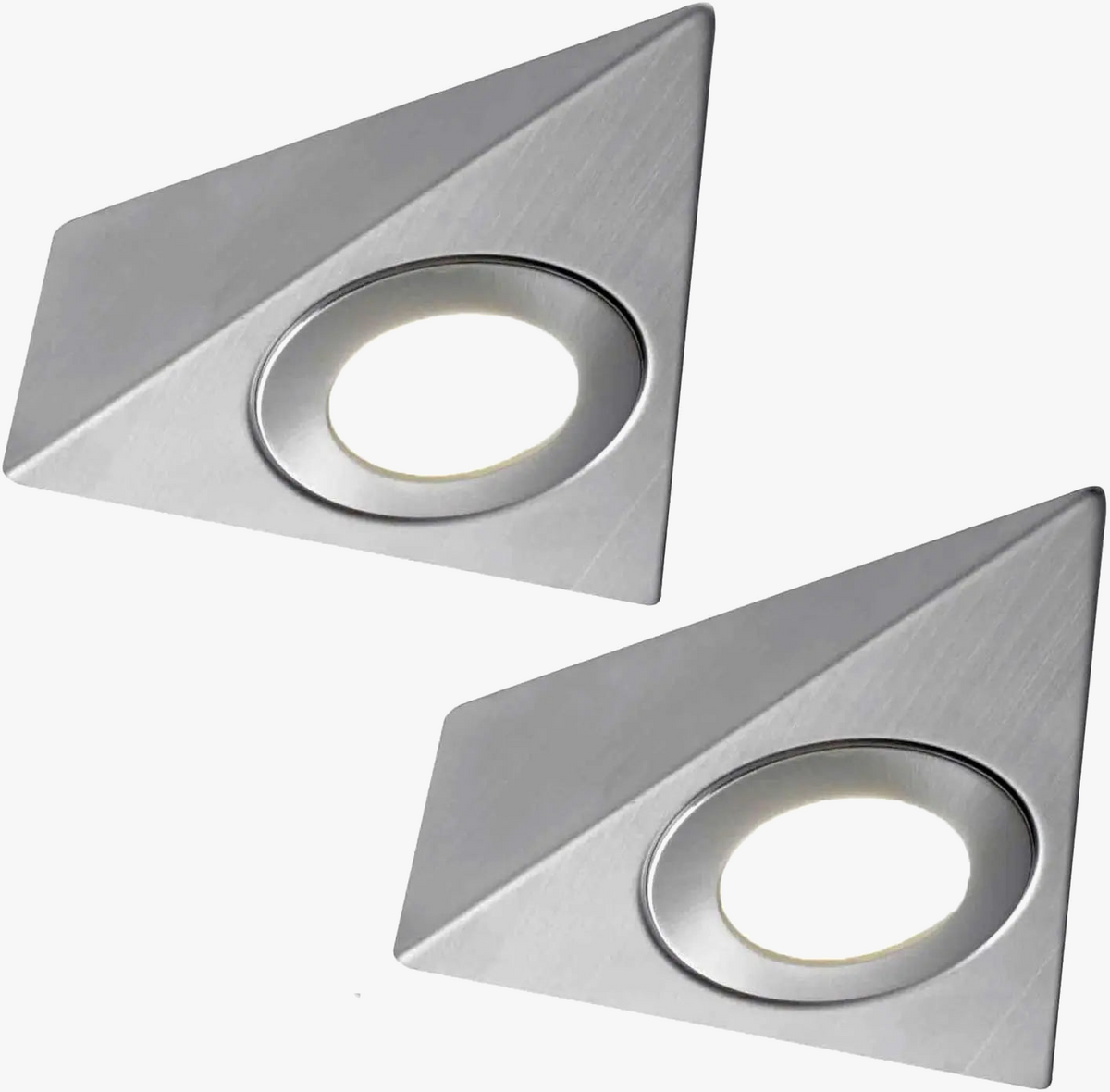 Triangular stainless steel LED wall light