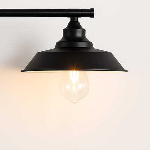 Industrial loft vintage double head iron wall light - vue 5 sur 6