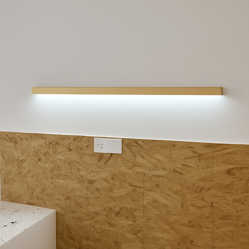 Wood long strip LED wall light - vue 7 sur 10