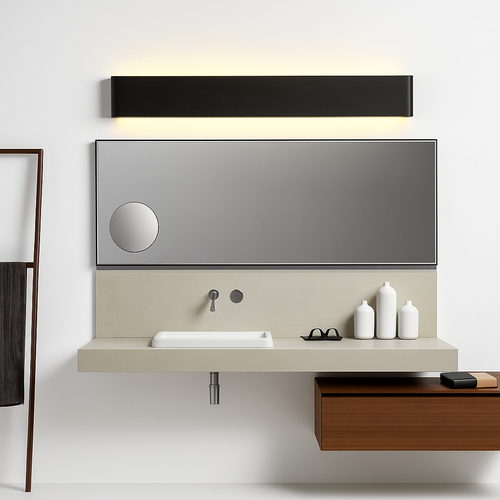 Long aluminium LED wall light - vue 3 sur 5