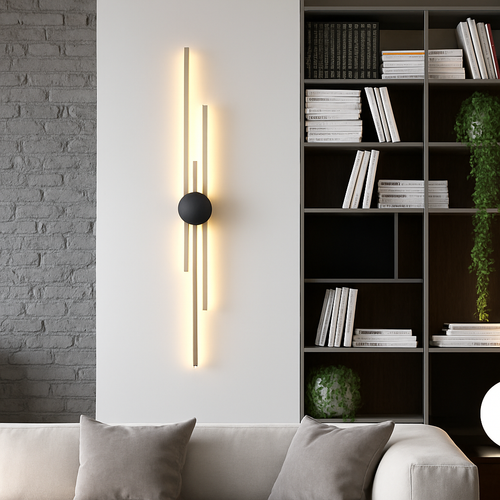 Modern long LED wall light - vue 3 sur 8