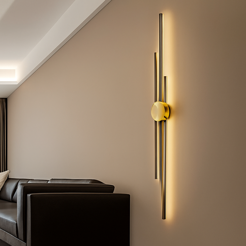 Modern long LED wall light - vue 5 sur 8