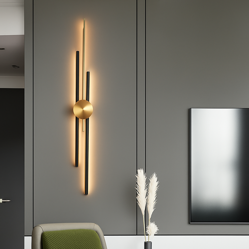 Modern long LED wall light - vue 6 sur 8