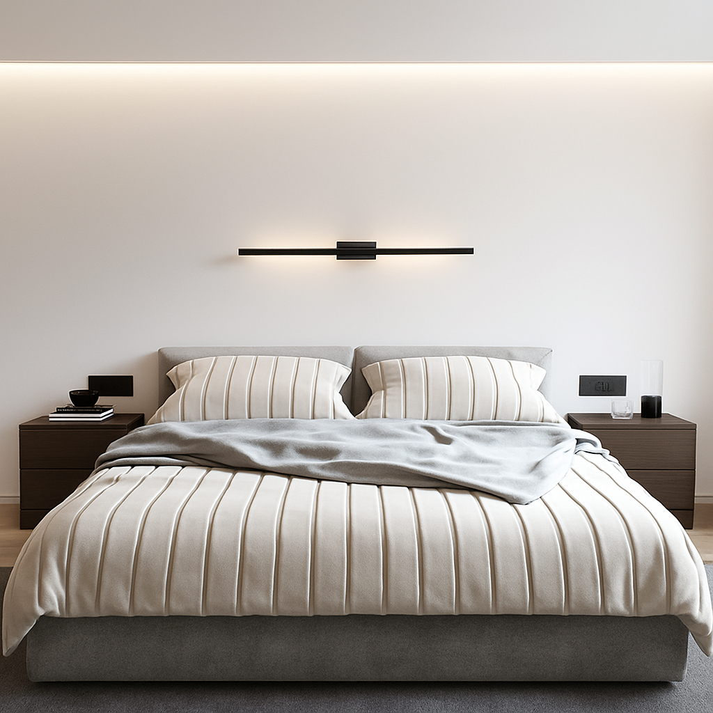 Minimalist LED long strip wall light for hotel