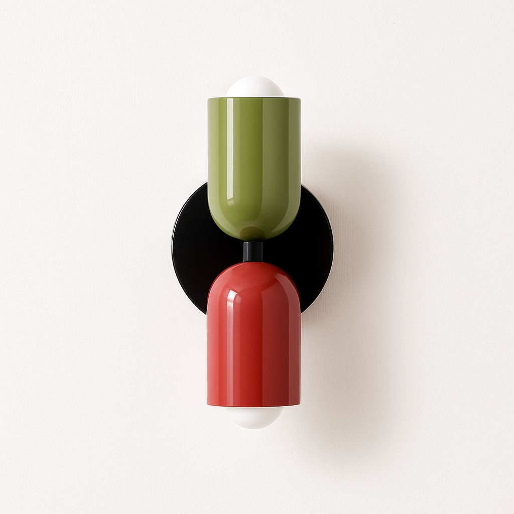 Modern colourful Nordic Barlette wall light - vue 15 sur 18
