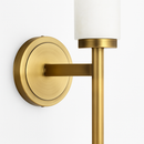 Modern copper and marble wall light