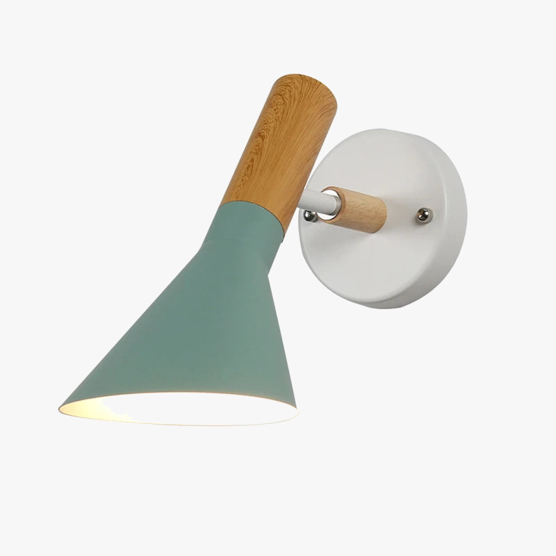 Modern wooden and iron wall light nordic design