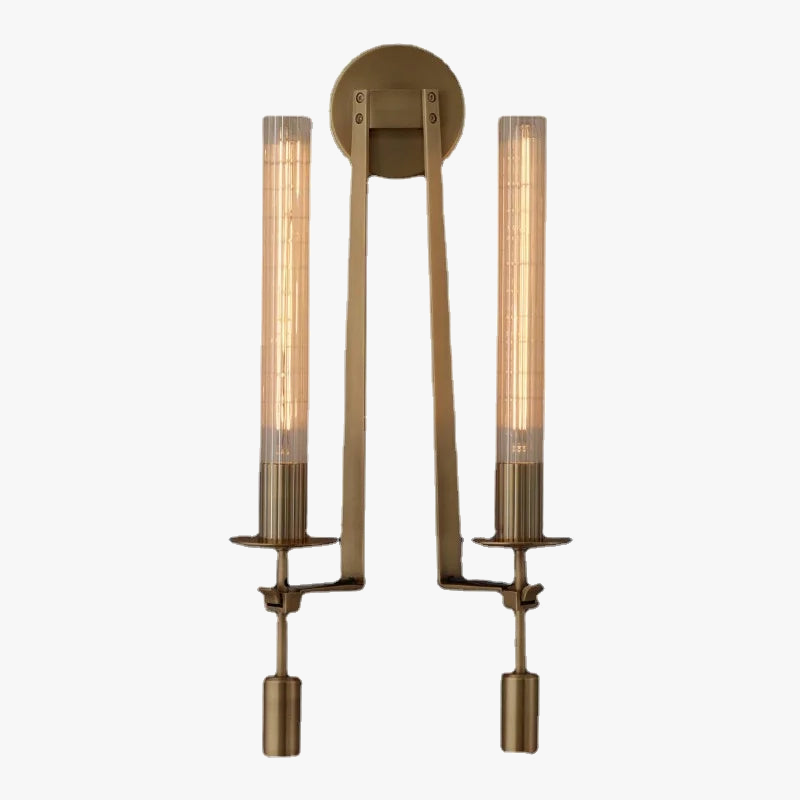 Modern copper wall light