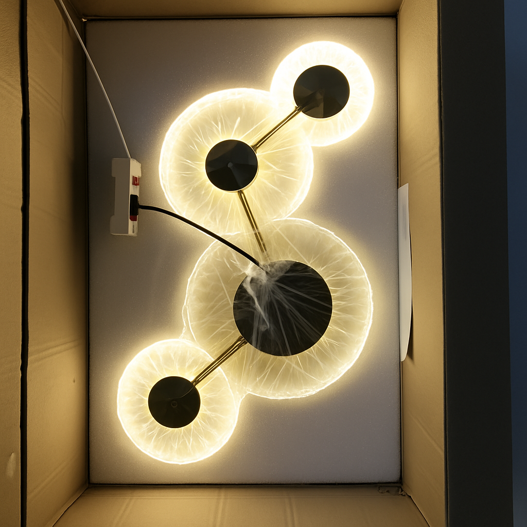 Modern lotus leaf wall light - vue 6 sur 10