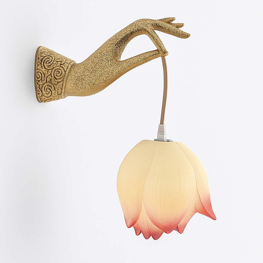 Modern Chinese lotus design wall lamp