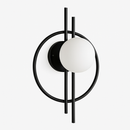 Modern round metal wall light Harlow