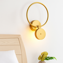 Modern round metal wall light Harlow