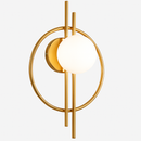 Modern round metal wall light Harlow