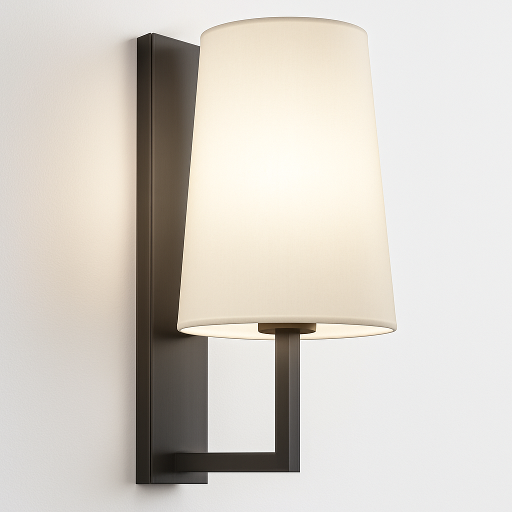 Modern fabric wall lamp