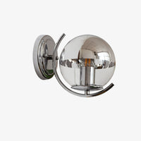 Feroe modern chrome glass wall light