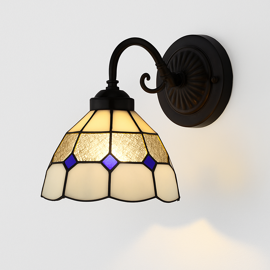 Modern minimalist glass wall light with LED lighting - vue 12 sur 15