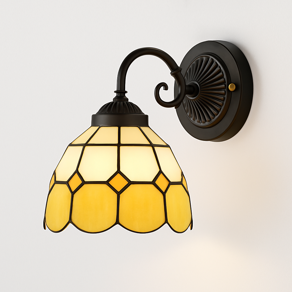 Modern minimalist glass wall light with LED lighting - vue 14 sur 15