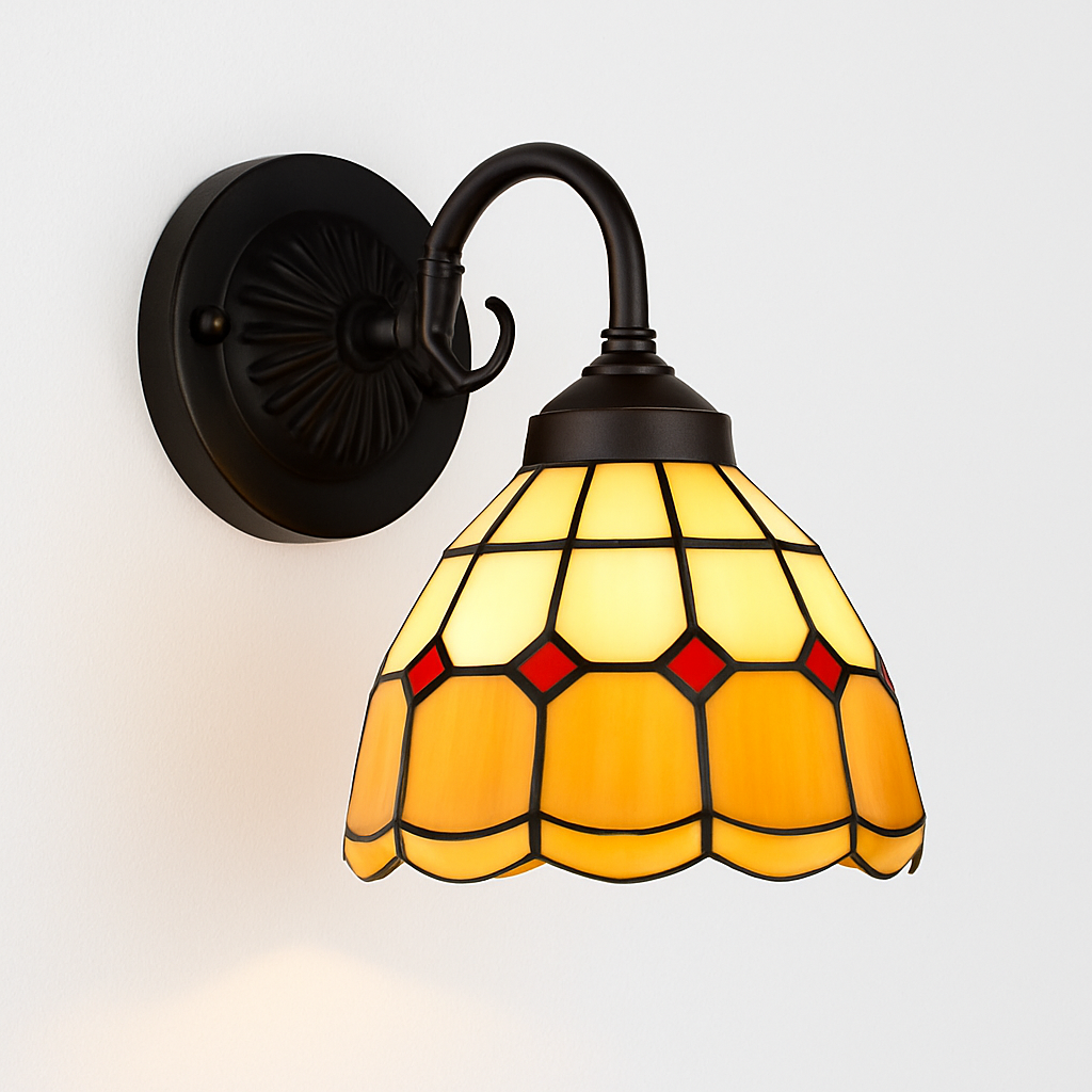 Modern minimalist glass wall light with LED lighting - vue 15 sur 15