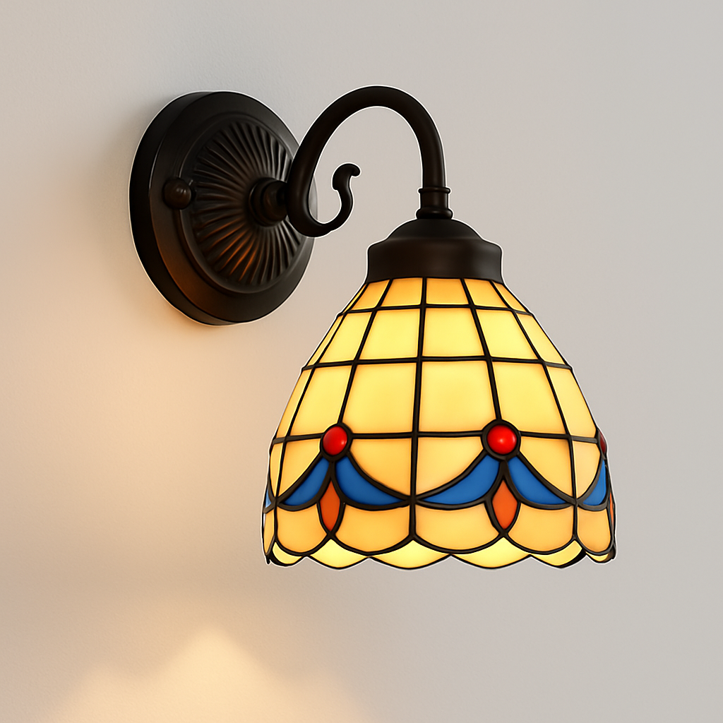 Modern minimalist glass wall light with LED lighting - vue 9 sur 15