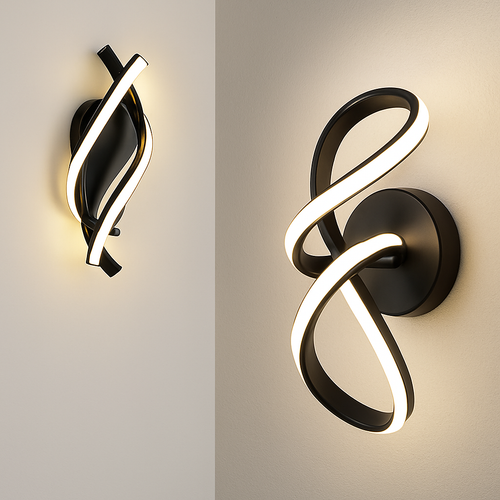 Modern LED wall light - vue 2 sur 18