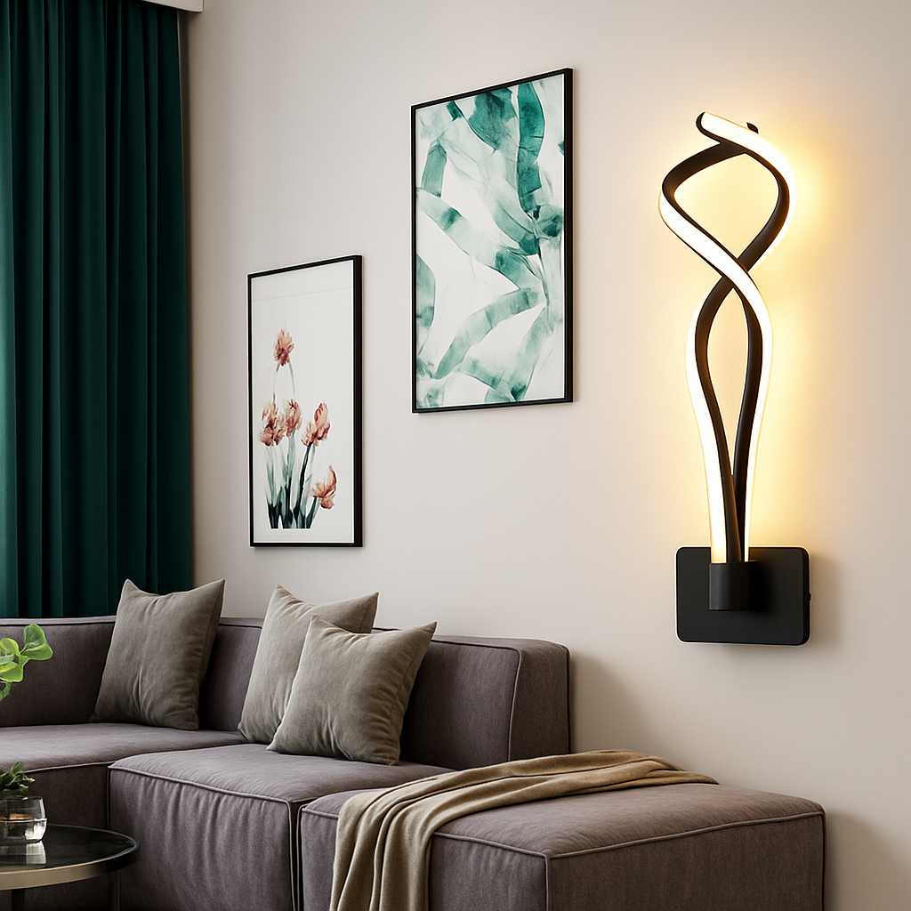 Modern LED wall light - vue 3 sur 18