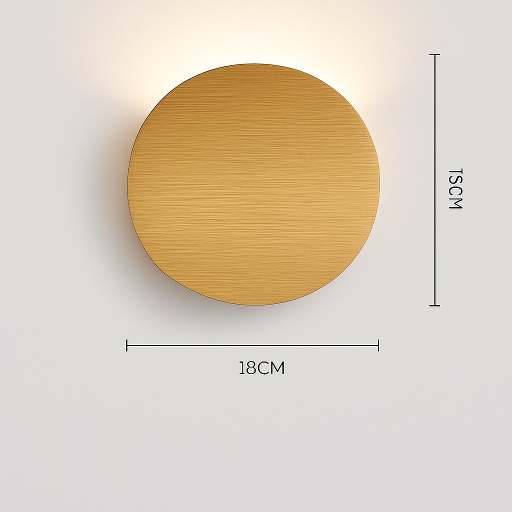 Modern moon-shaped LED wall light Moon