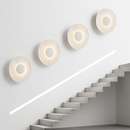 Modern metallic sun-shaped LED wall light Hasna