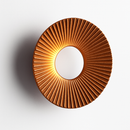 Modern metallic sun-shaped LED wall light Hasna