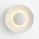 Modern metallic sun-shaped LED wall light Hasna