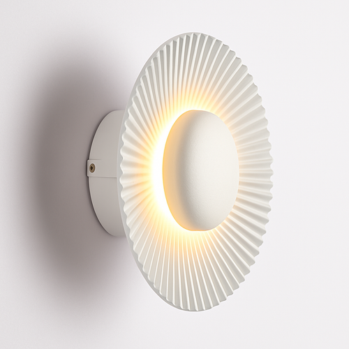 Modern metallic sun-shaped LED wall light Hasna - vue 9 sur 11