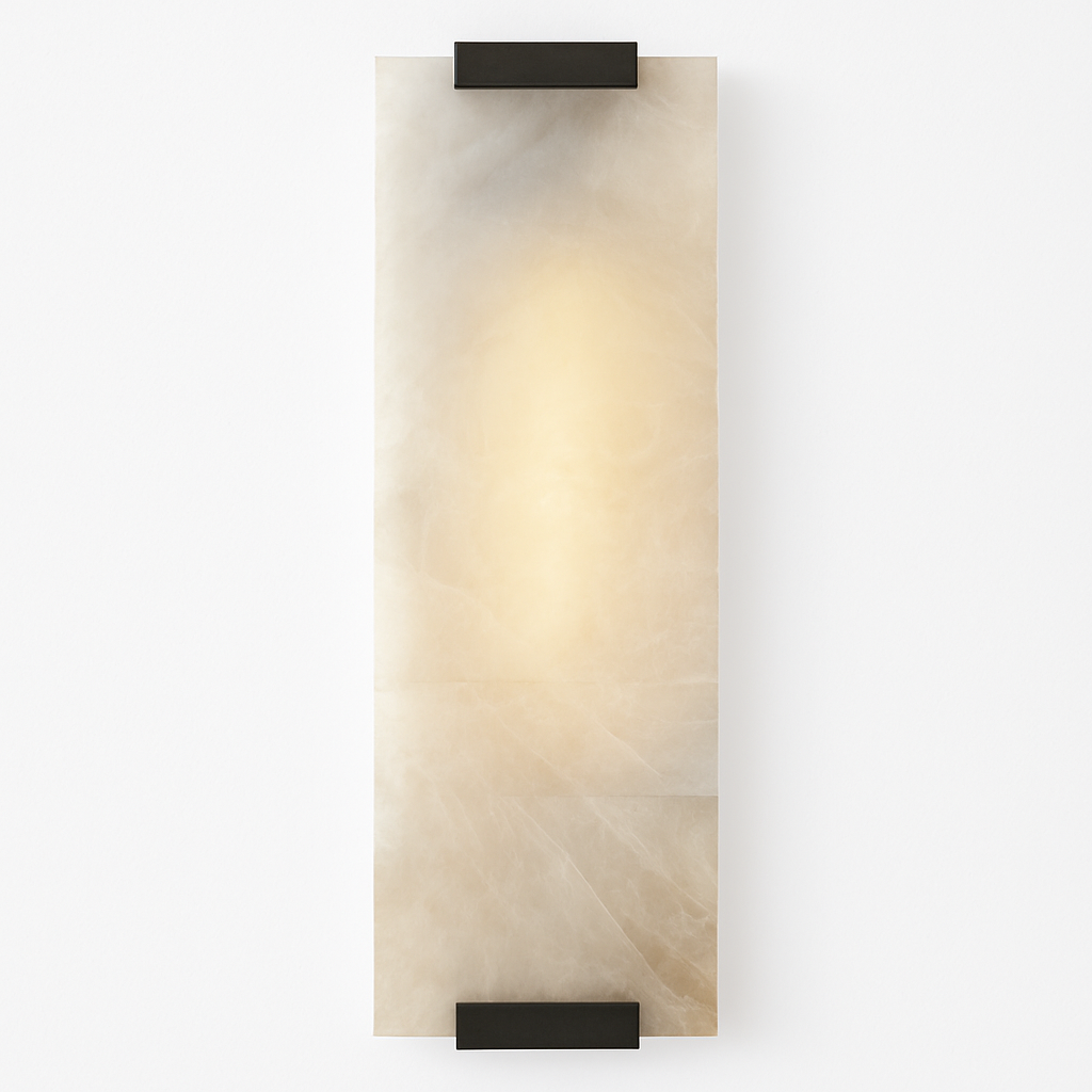 Modern rectangular LED marble wall light Zinerva