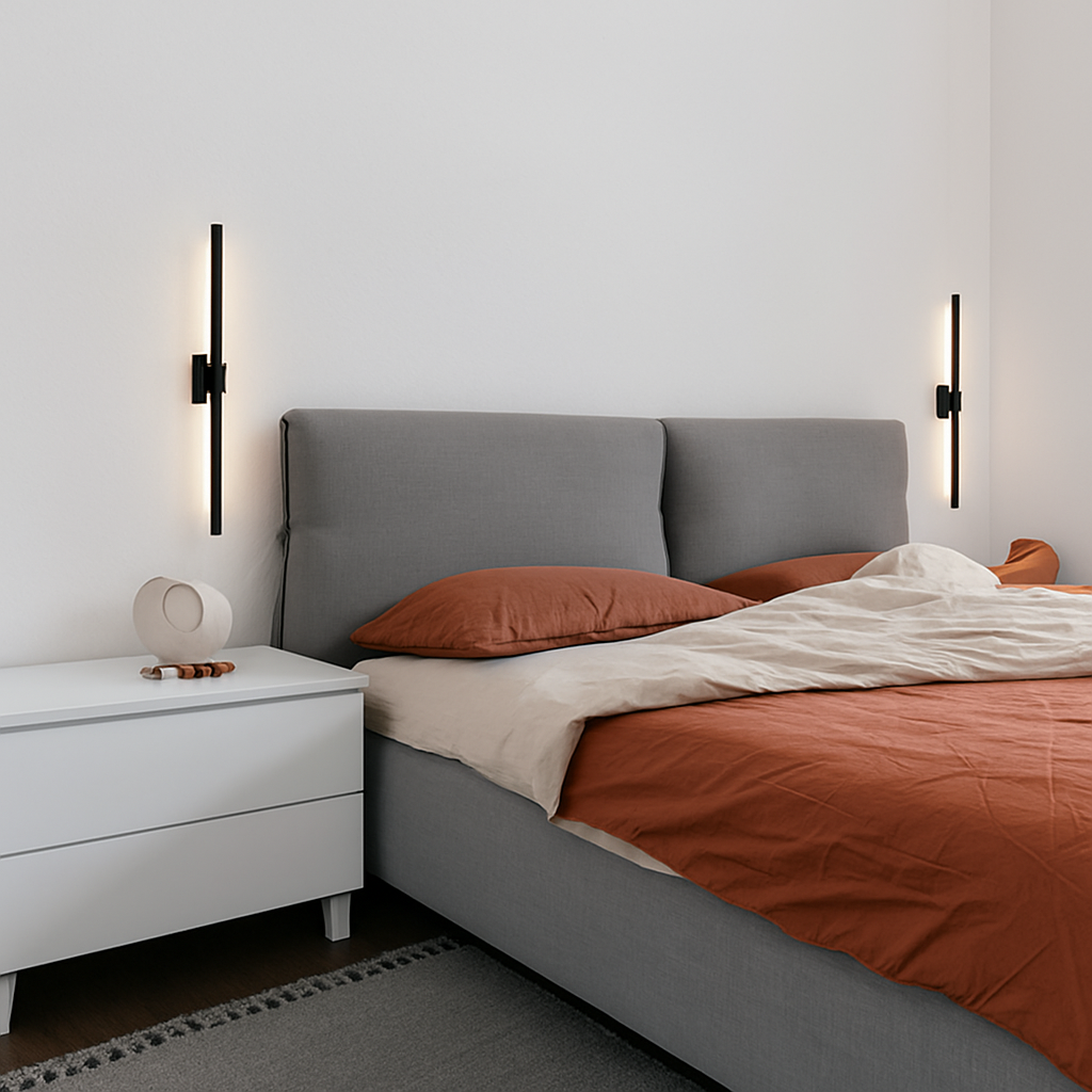 Modern Marnie tube-shaped LED wall light - vue 3 sur 6