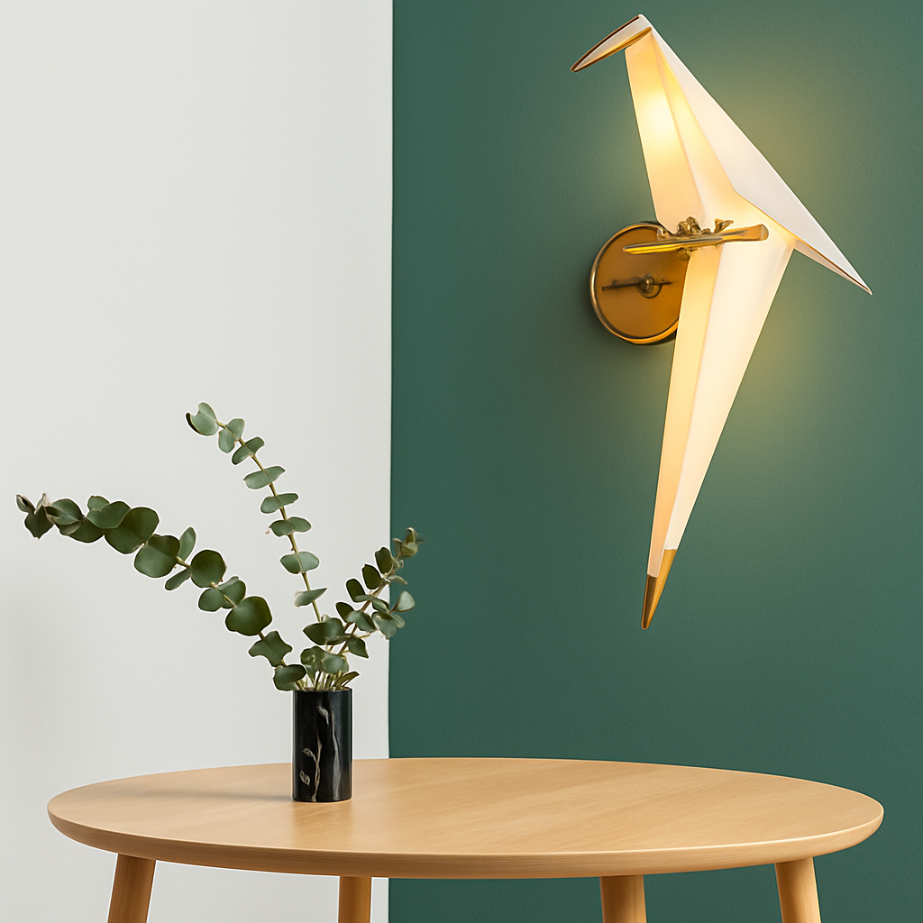 Modern bird design wall light - vue 3 sur 4