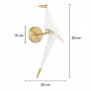 Modern bird design wall light